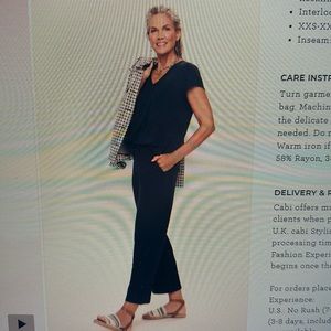 Cabby spring 2024 “Genius Jumpsuit” never worn size small. Navy.